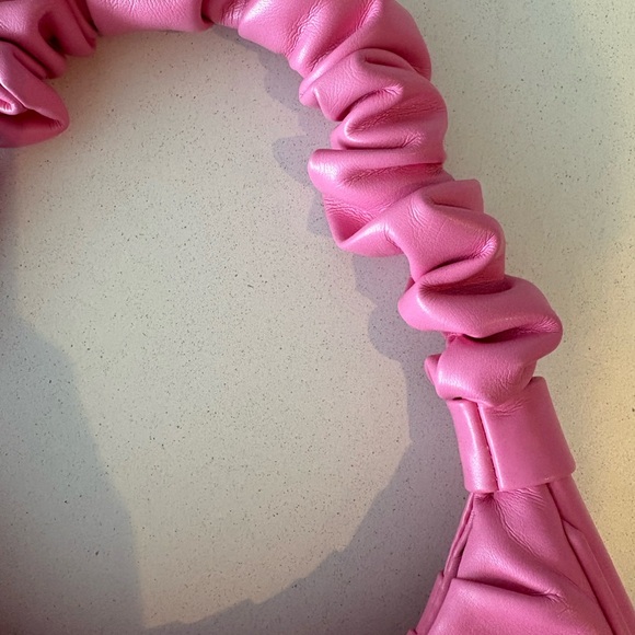 Pink Ruched Hand Bag - Picture 3 of 7